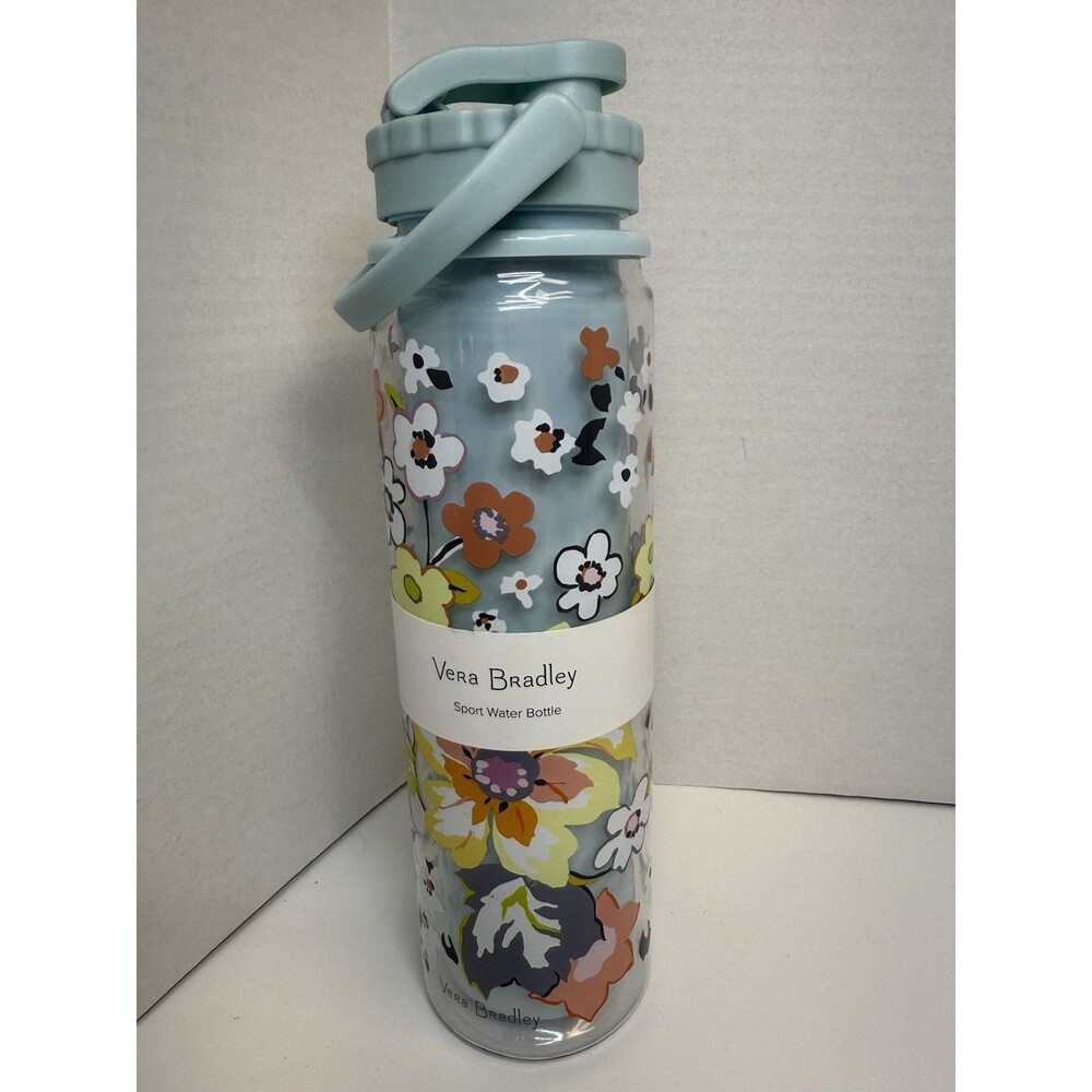 Vera Bradley Sport Water Bottle Floating Garden 23 Oz New